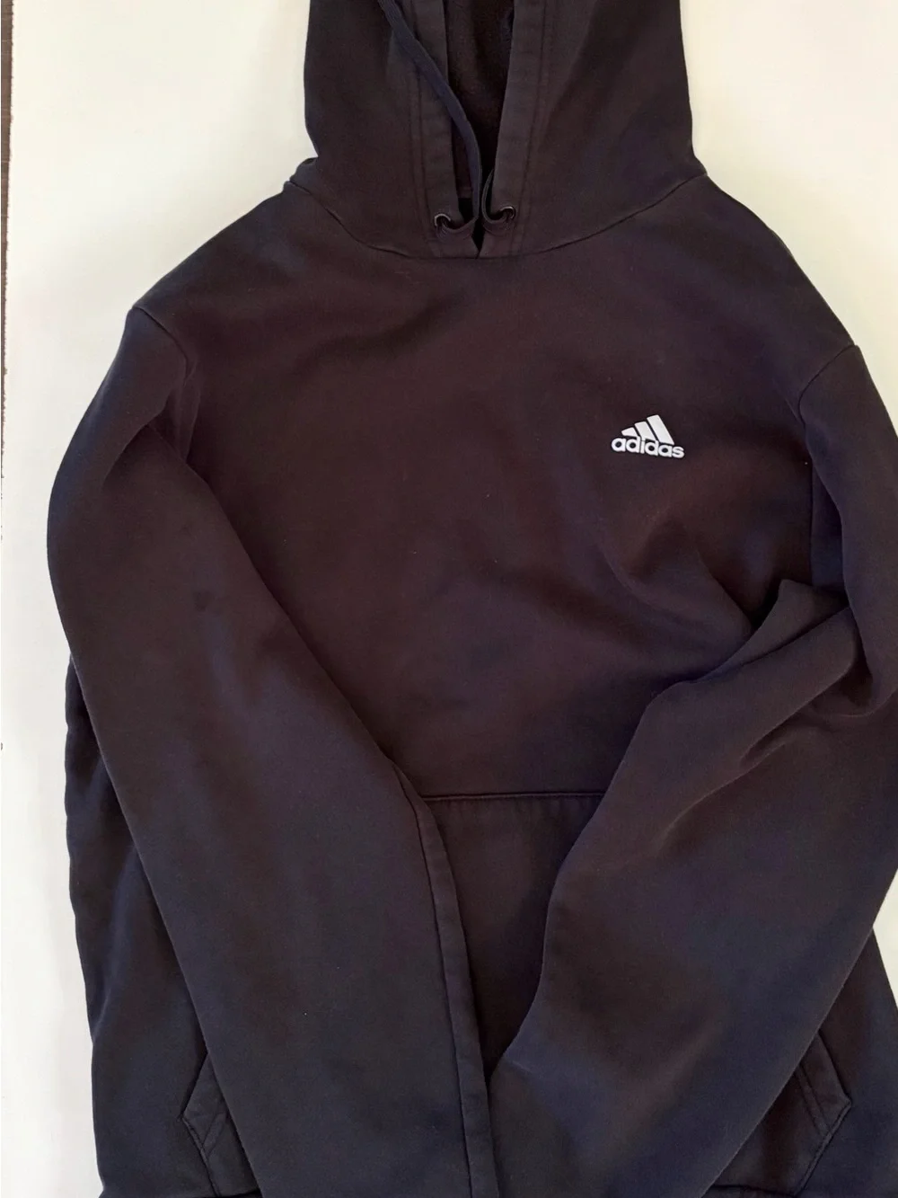 adidas Golf Black Pullover Hoodie with Logo Tag